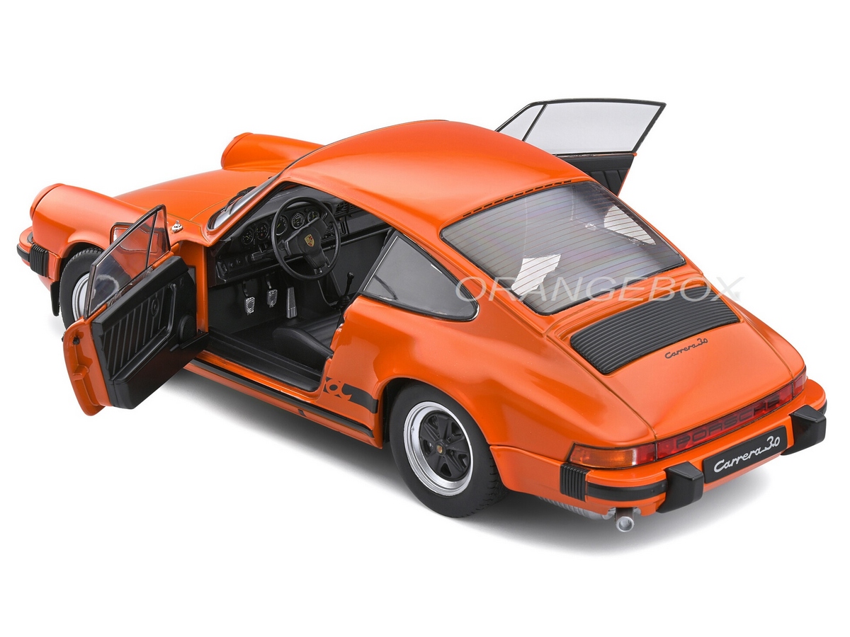 Porsche 911 (930) 3.0 Carrera 1977 1:18 Solido Laranja - 20 anos