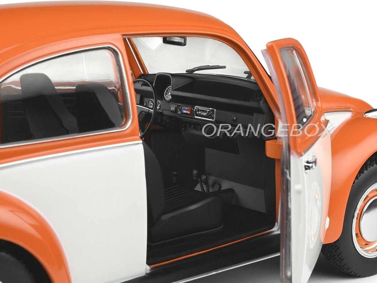 Miniature Solido VW Coccinelle 1303 Bi-Color Orange - 1974 - 1/18 - Neuve