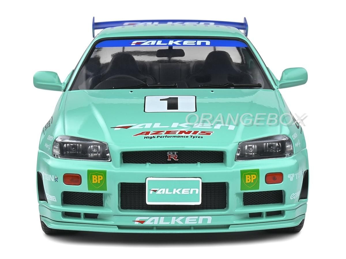 Nissan Skyline GT-R (R34) 1999 JGTC 2001 1:18 Solido - 20 anos Nissan Skyline GT-R (R34) 1999 JGTC 2001 1:18 Solido - 20 anos