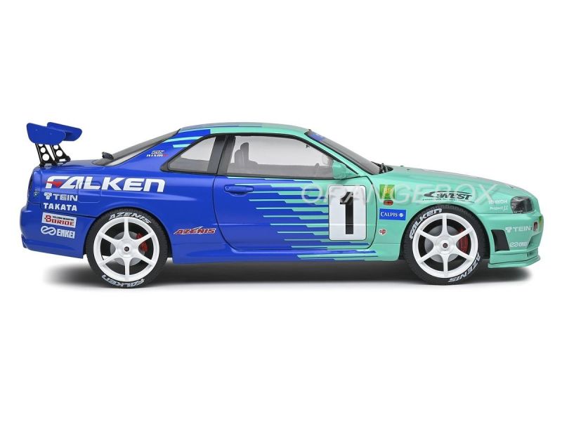 Nissan Skyline GT-R (R34) 1999 JGTC 2001 1:18 Solido - 20 anos