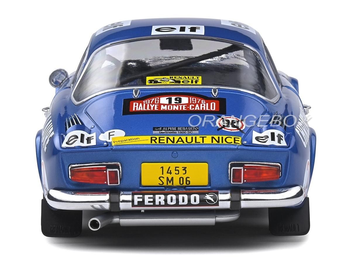 Alpine A110 1600S Rallye Monte Carlo 1976 1:18 Solido - 20 anos