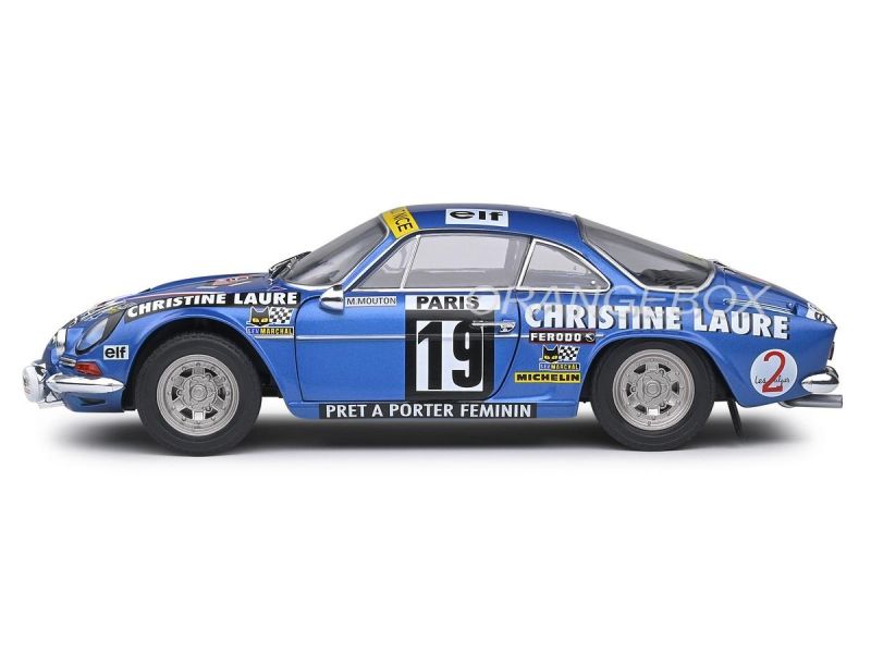 SOLIDO Alpine A110 1600S – Rallye Monte Carlo 1976 – échelle 1/18 – Miniature Die-cast Bleue