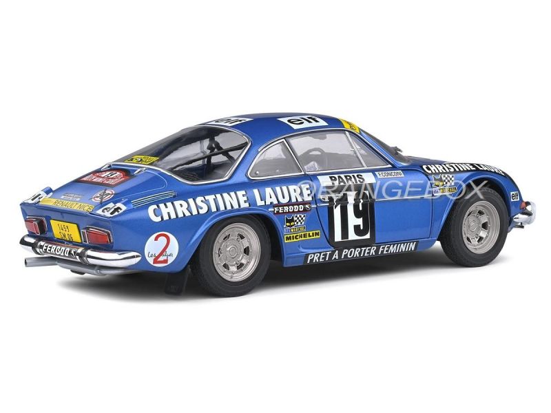 Alpine A110 1600S 1/16 Burago – Monte-Carlo 1971 #28, Bleu, Bon état Lego F1 Alpine