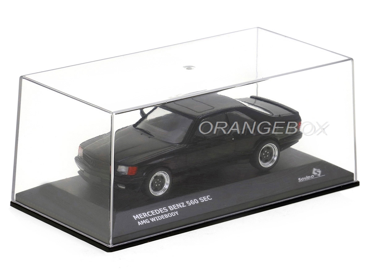 Mercedes Benz 560 SEC AMG Widebody 1:43 Solido Preto - 20 anos