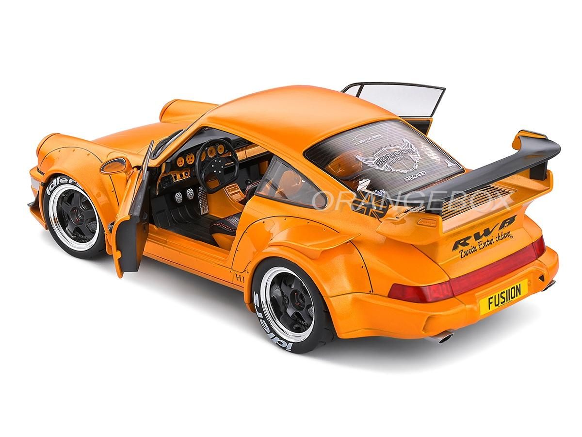1/18 ソリド　RWB ポルシェ　911 Porsche RWB 964 2011 1:18 Solido Laranja - 20 anos! Loja on-line