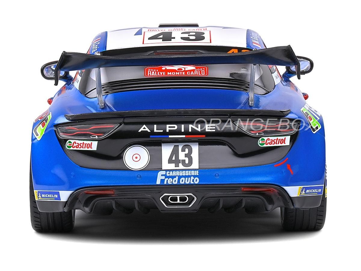 Alpine A110 Rally Rally Monte Carlo 2021 1:18 Solido - 20 anos