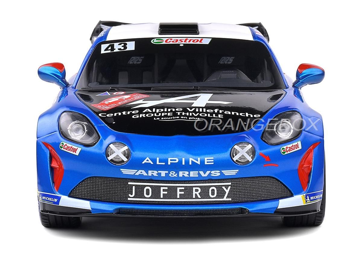 Alpine A110 Rally Rally Monte Carlo 2021 1:18 Solido - 20 anos