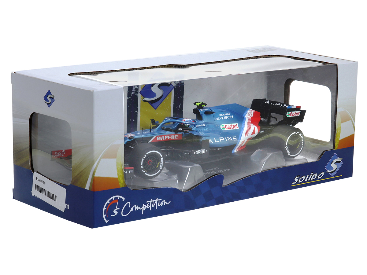 Fórmula 1 Alpine A521 Esteban Ocon Vencedor Gp Hungria 2021 1:18