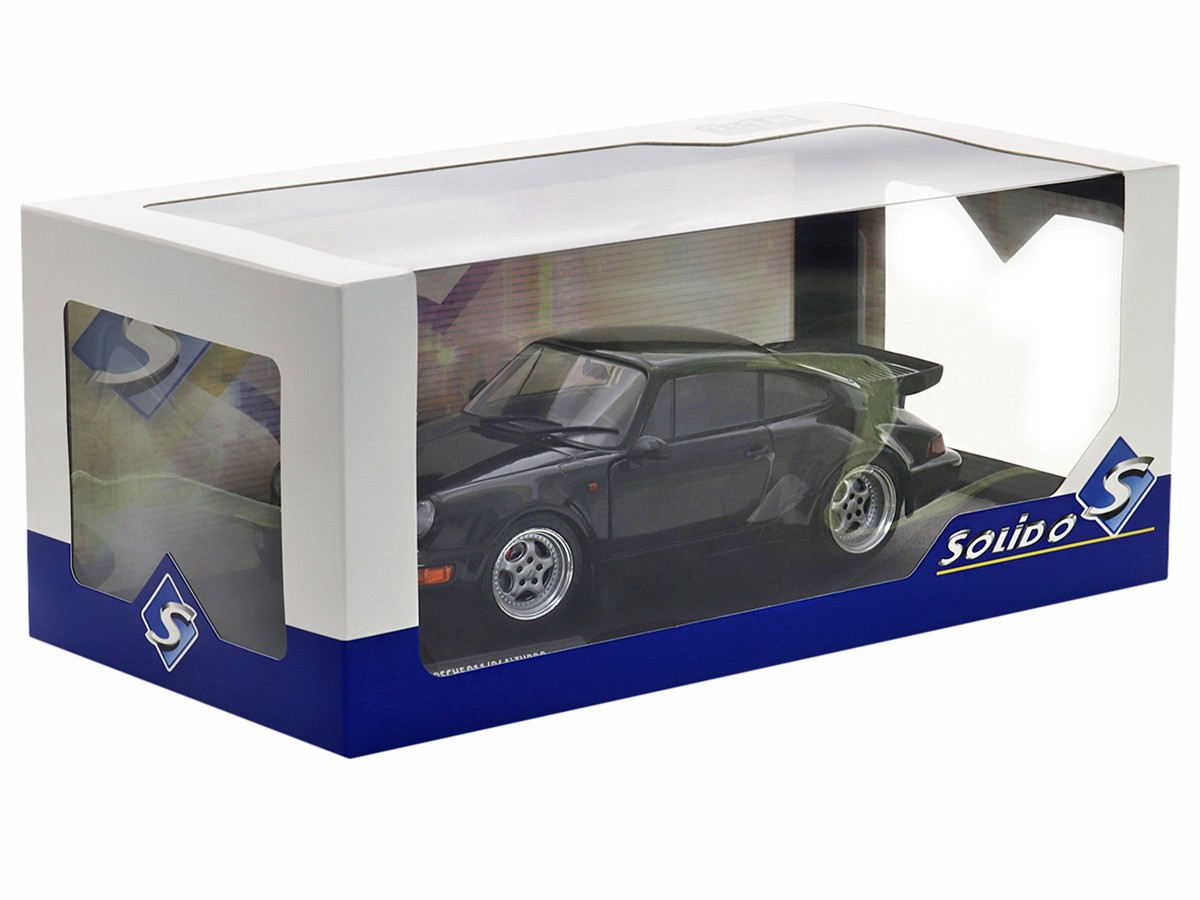 Porsche 911 (964) Turbo 3.6 1993 1:18 Solido Preto - 19 anos! Loja