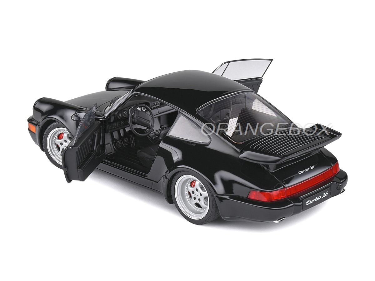 Porsche 911 (964) Turbo 3.6 1993 1:18 Solido Preto - 19 anos! Loja