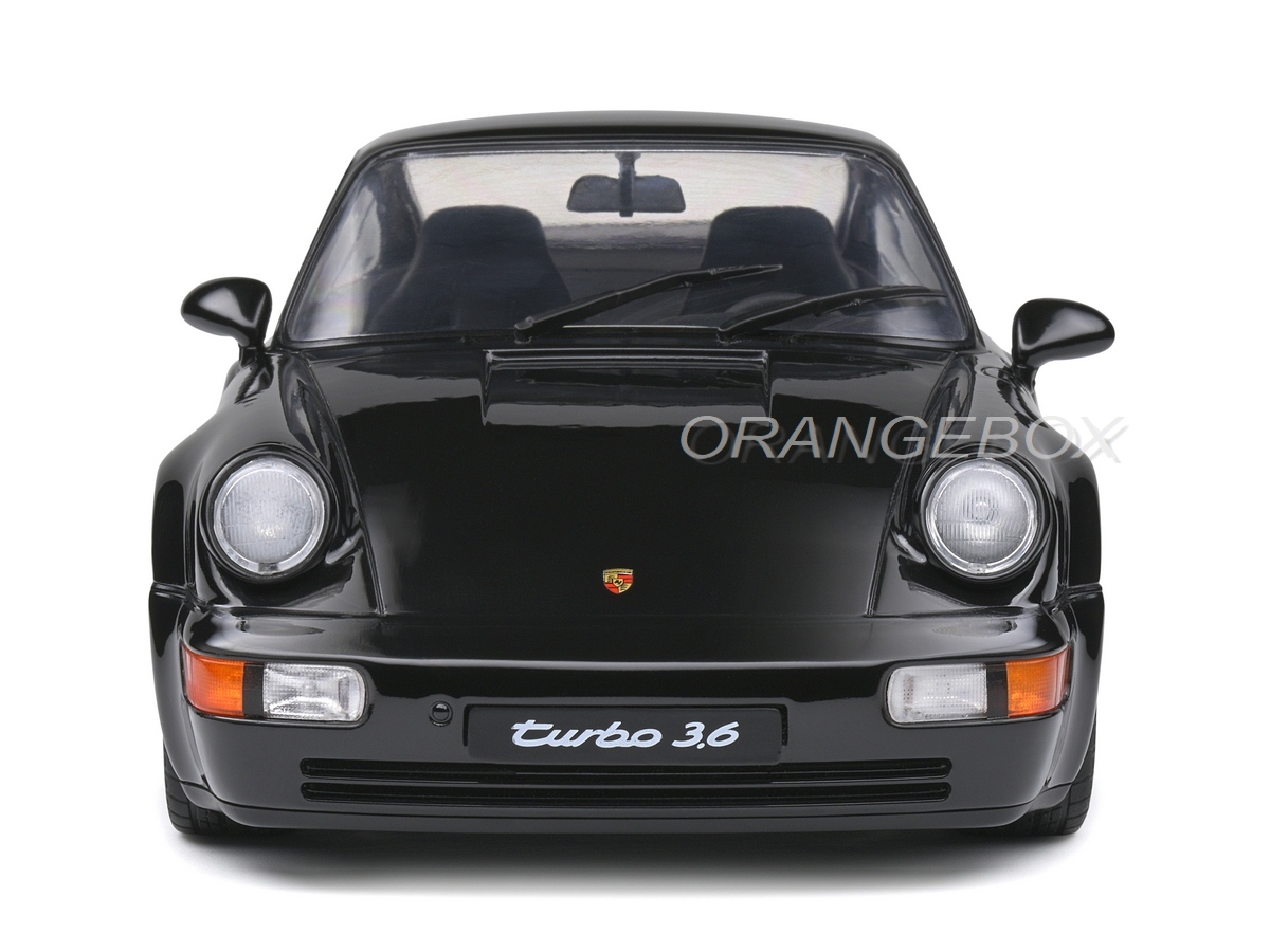 Porsche 911 (964) Turbo 3.6 1993 1:18 Solido Preto - 19 anos! Loja