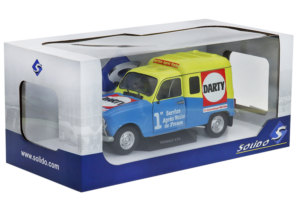 SOLIDO 1/12 - RENAULT R4 GTL - Five Diecast SOLIDO Renault 4 DARTY