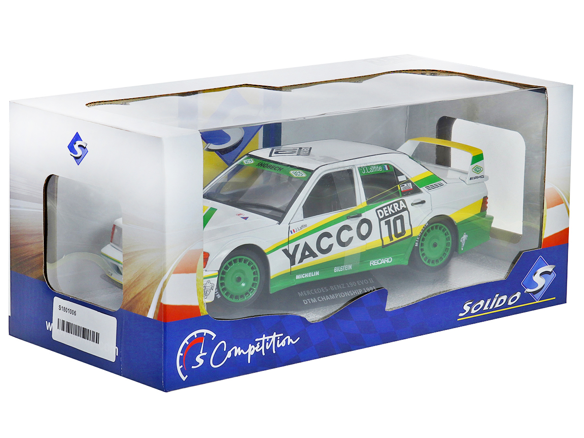 SOLIDOMercedes-Benz 190 EVO II ミニカー Mercedes Benz 190 Evo II 1991 1:18 Solido - 20 anos! Loja on-line