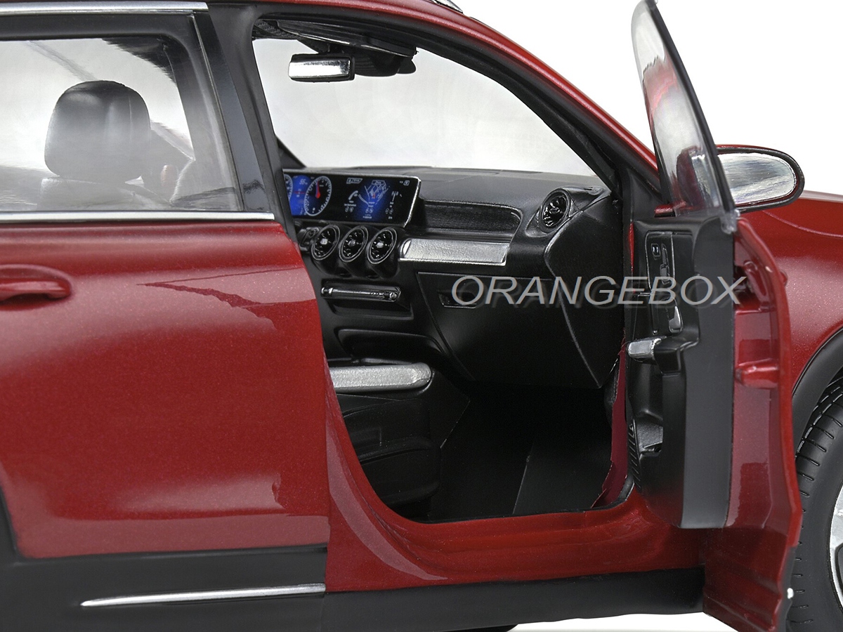 GmbH Mercedes-B GLB X247 Rot Ab 2019 1/43 Spark Modell Auto mit individiuellem Wunschkennzeichen