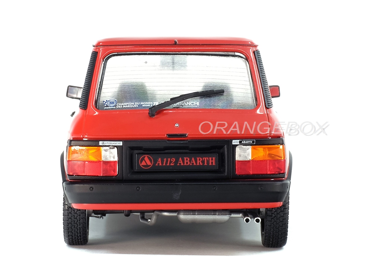 Autobianchi A112 MK.5 Abarth 1980 1:18 Solido Vermelho - 20 anos