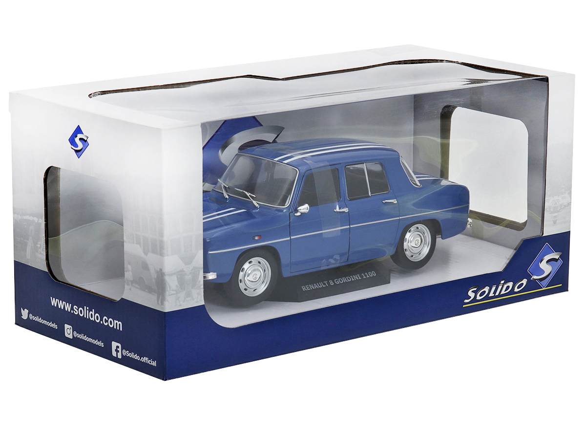 ソリド 1/18 ルノー 8 ゴルディーニ 1100 1967 (ブルー) Renault 8