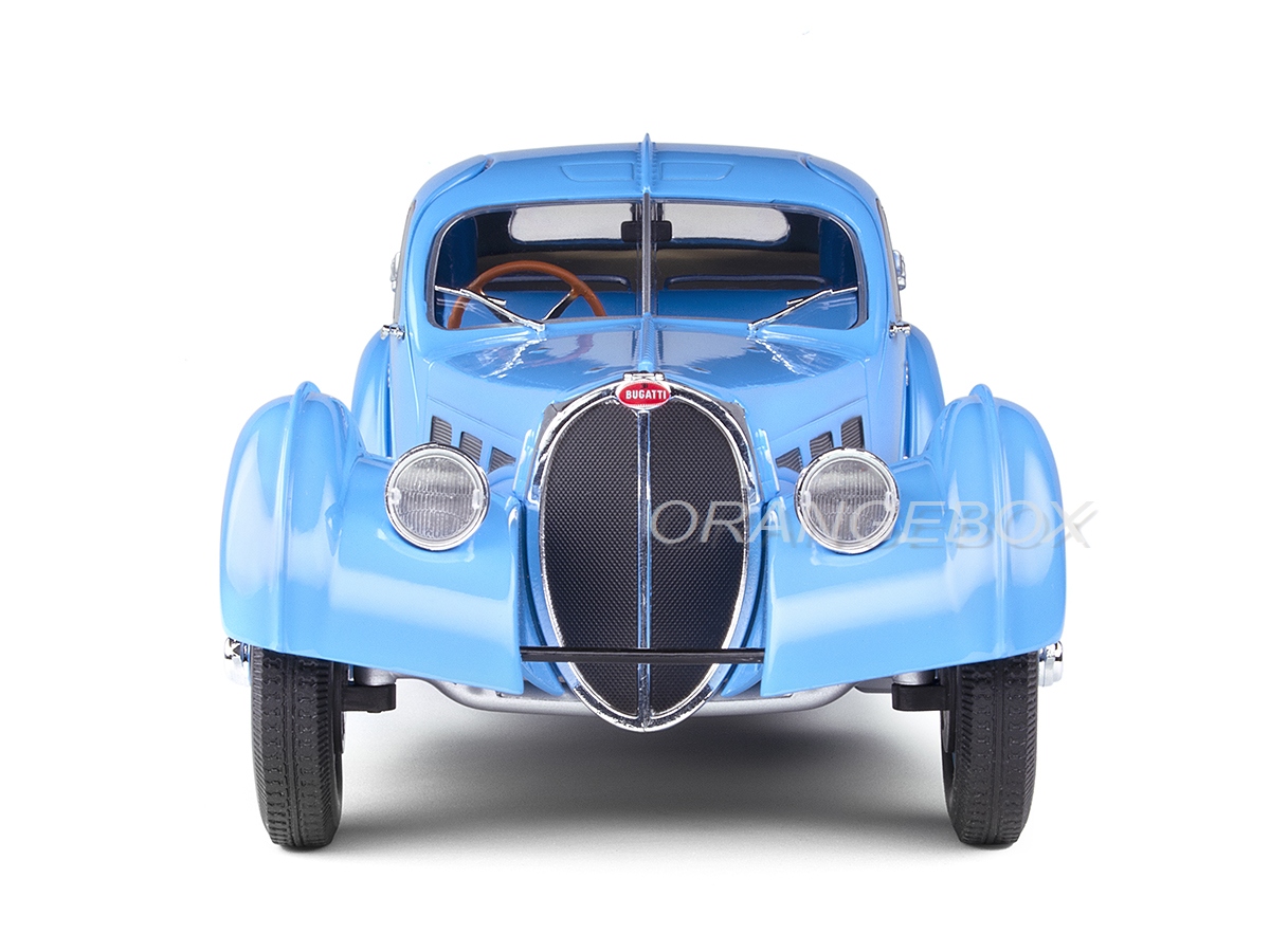 Bugatti Type 57 SC Atlantic T35 1937 1:18 Solido Azul - 20 anos