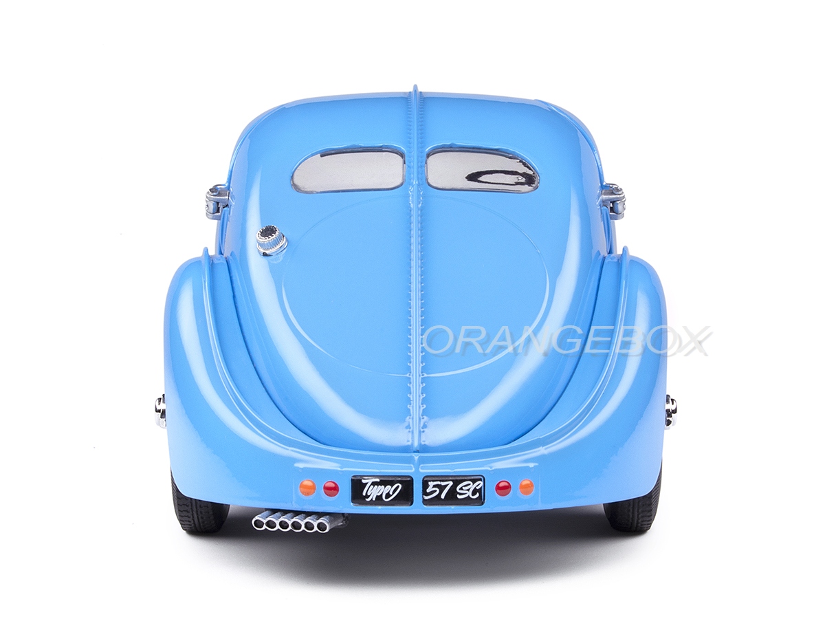 Bugatti Type 57 SC Atlantic T35 1937 1:18 Solido Azul - 20 anos