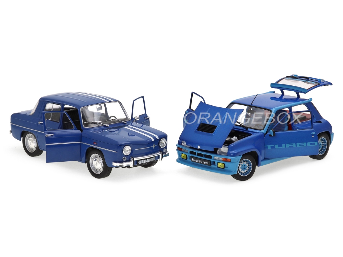 Pack Renault R5 Turbo + Renault R8 Gordini 1:18 Solido - 20 anos