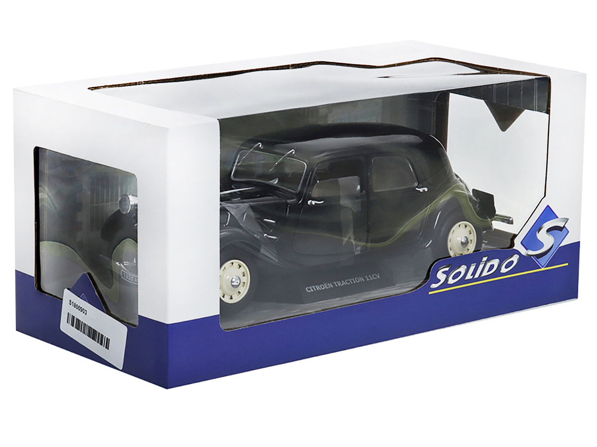 Citroën Traction 11CV 1937 1:18 Solido Preto - 20 anos! Loja on