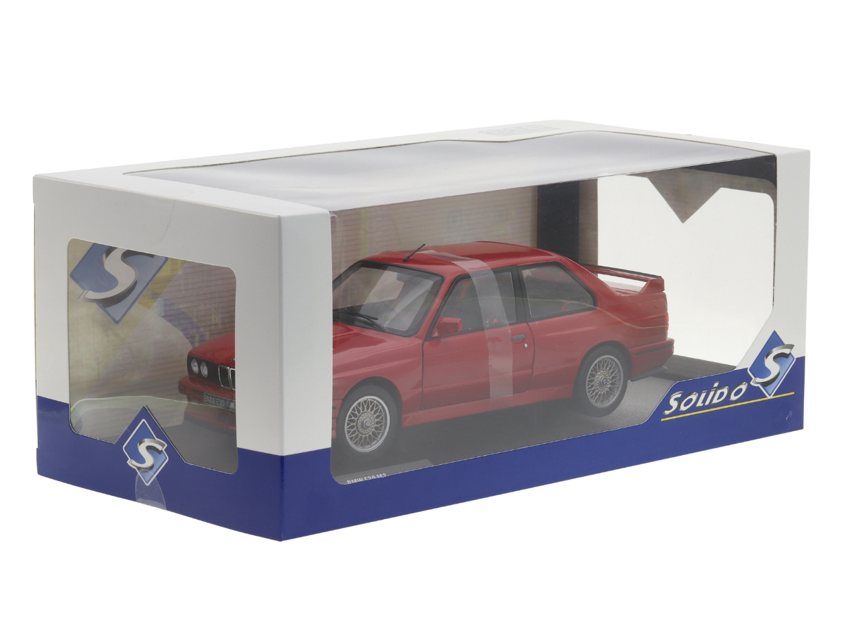 BMW M3 E30 1990 1:18 Solido Vermelho - 20 anos! Loja on-line de