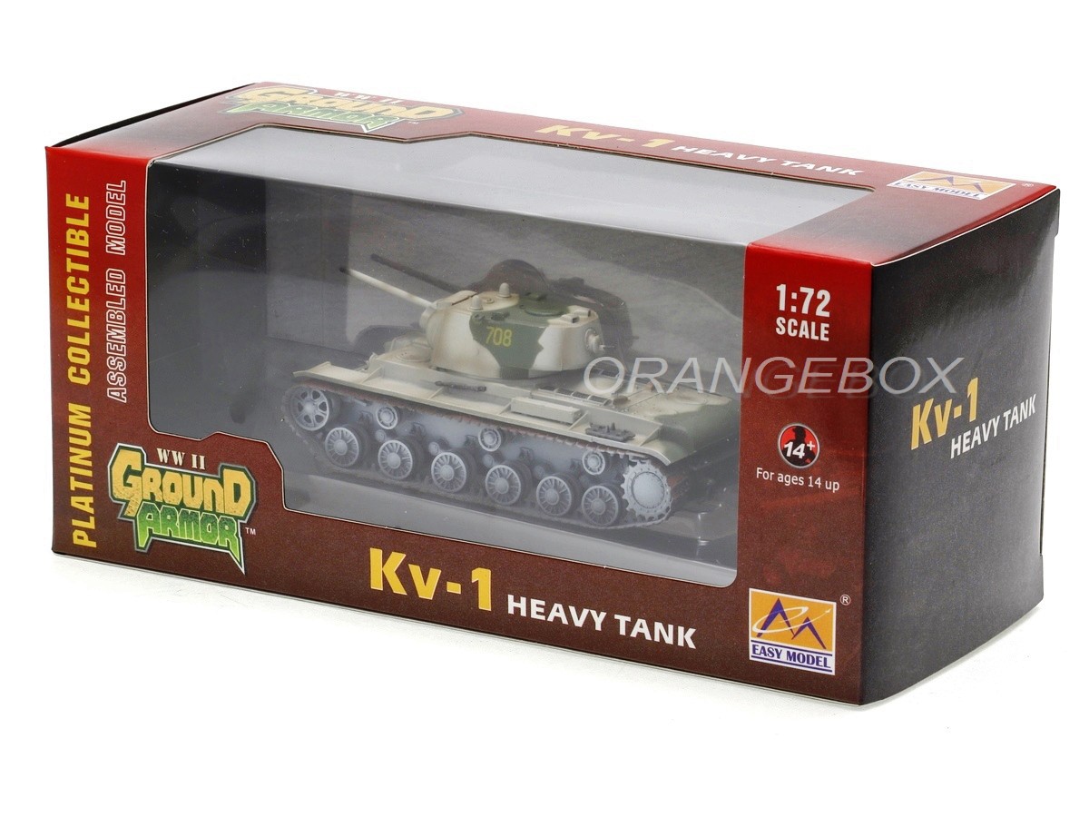 Tanque KV-1 Russian Kalininsky 1942 1:72 Easy Model - 20 anos
