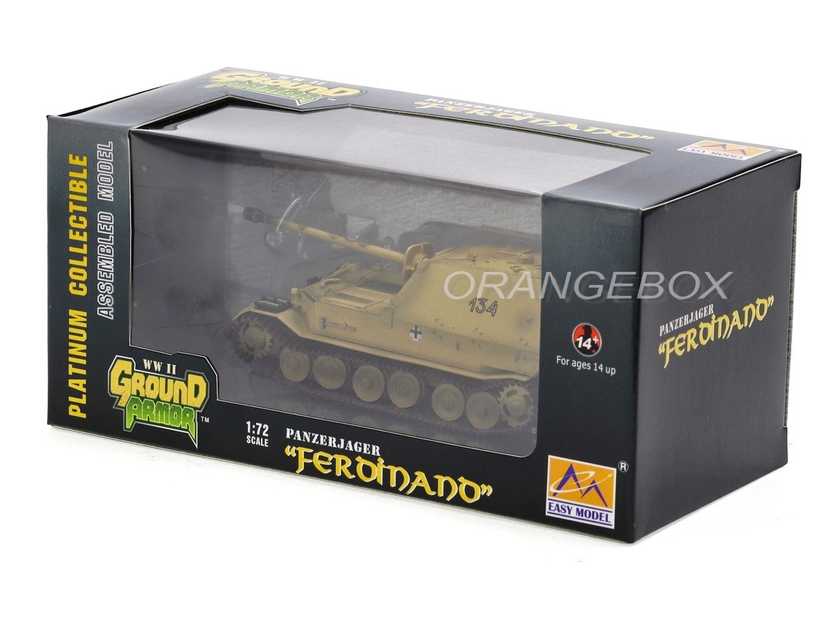 Tanque Panzerjager Ferdinand Orel 1943 1:72 Easy Model - 20 anos