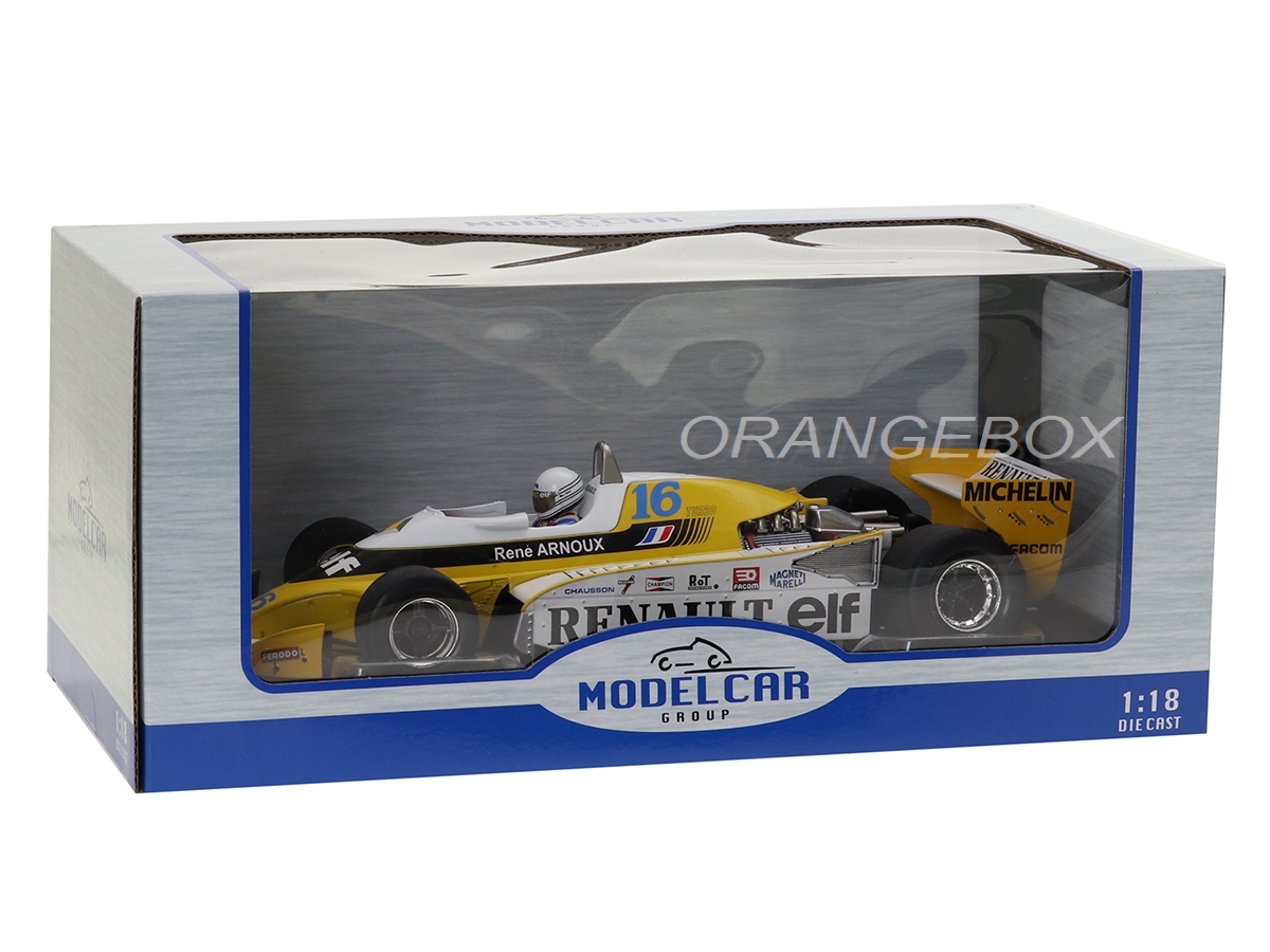 Fórmula 1 Renault RS10 René Arnoux GP Great Britain 1979 1:18 MCG