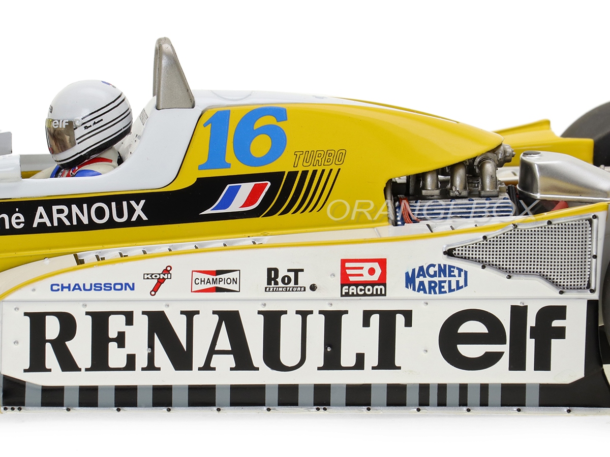 Fórmula 1 Renault RS10 René Arnoux GP Great Britain 1979 1:18 MCG