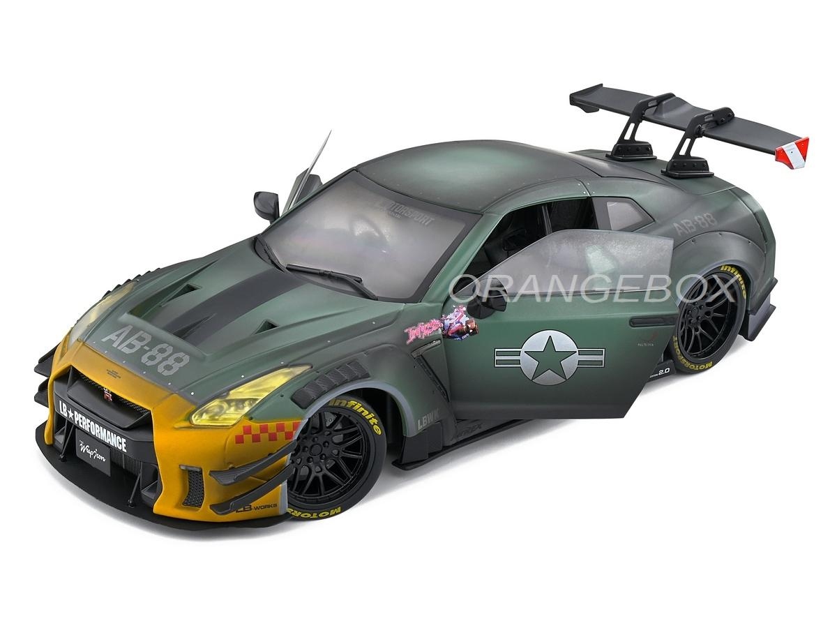 Nissan LB Walk GT35 Body Kit Type 2 Army Fighter 1:18 Solido - 20