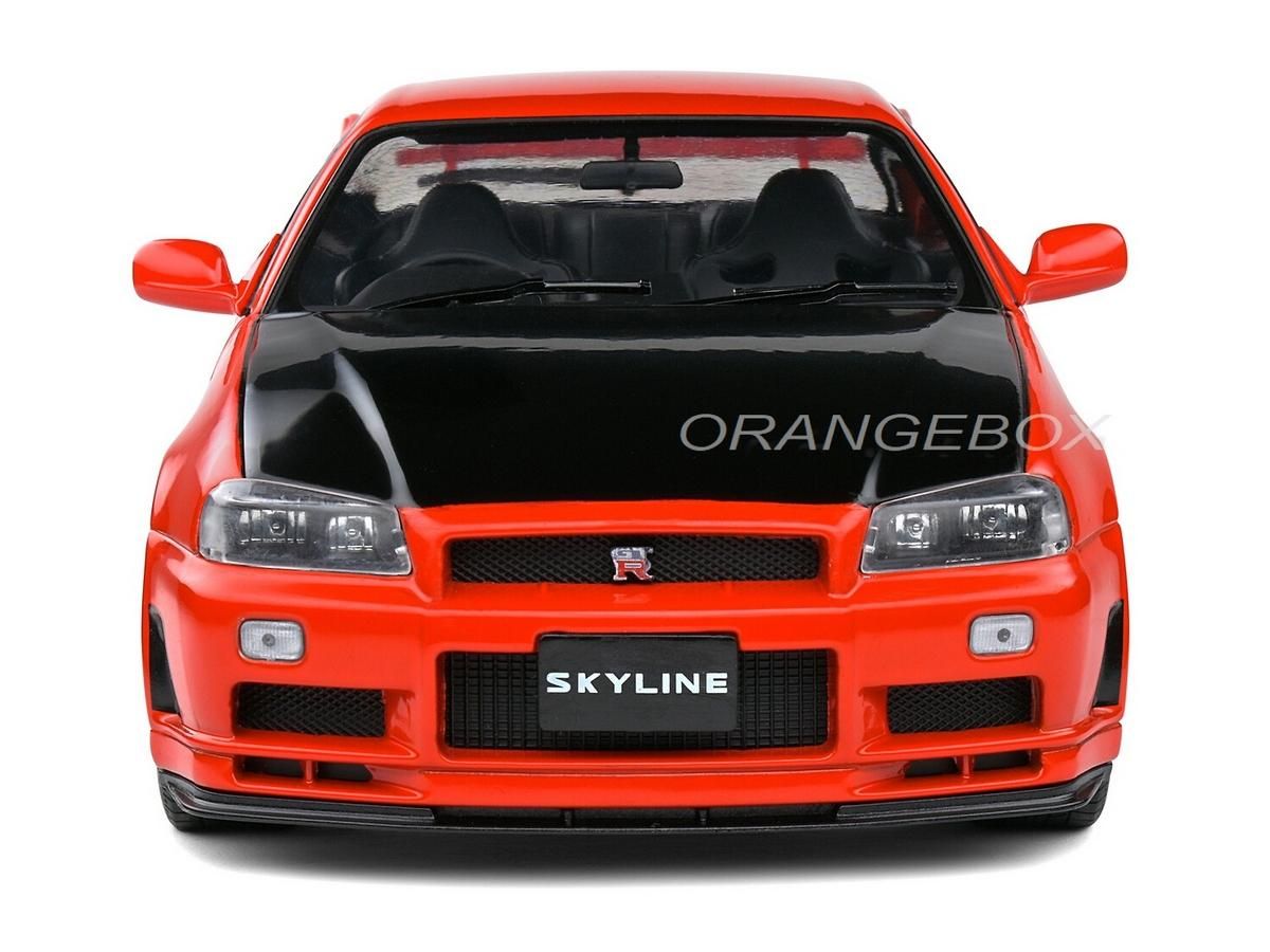 Nissan Skyline (R34) GT-R 1999 1:18 Solido Laranja - 19 anos! Loja
