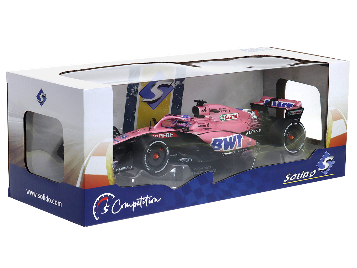 Fórmula 1 Alpine A522 Fernando Alonso Gp Bahrain 2022 1:18 Solido
