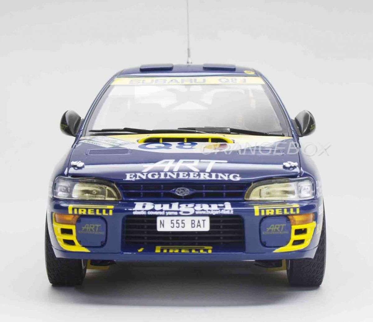 Sunstar 1/18 Subaru Impreza 555 #1 – Rallye Piancavallo 1998 – Miniature Neuve
