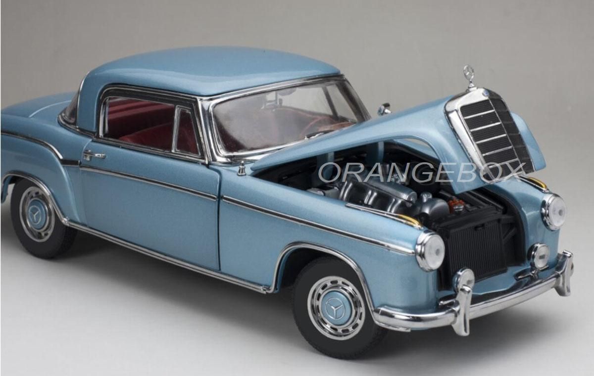 Mercedes Benz 220SE Coupe 1958 Sunstar 1:18 Azul - 18 anos Mercedes Benz 220SE Coupe 1958 Sunstar 1:18 Azul - 18 anos