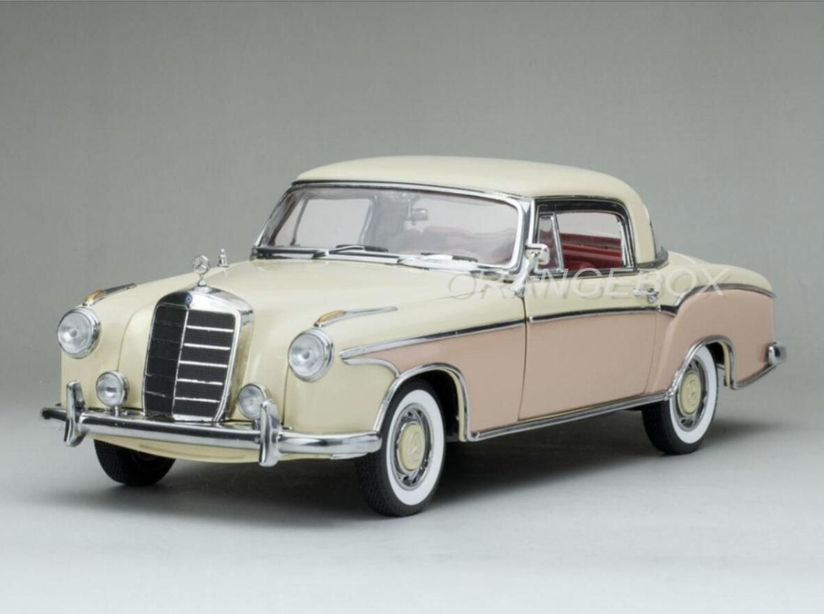 Mercedes Benz 220SE Coupe 1958 Sunstar 1:18 Creme - 18 anos
