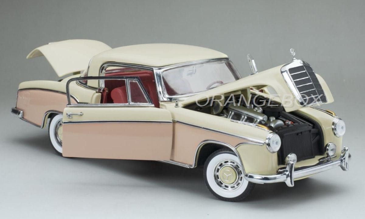 Mercedes Benz 220SE Coupe 1958 Sunstar 1:18 Creme - 18 anos