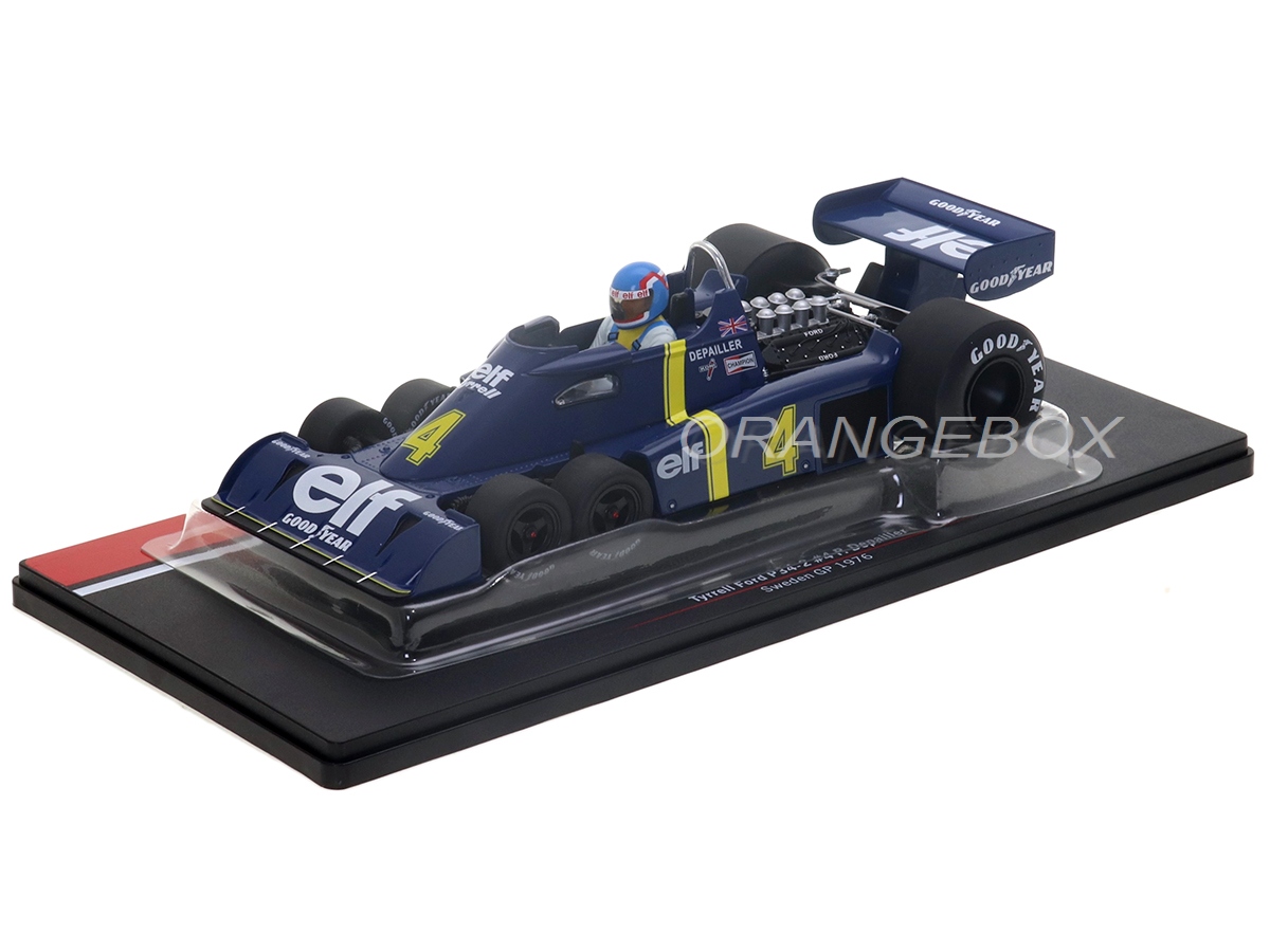 Fórmula 1 Tyrrell Ford P34-2 P. Depailler Gp Suécia 1976 1:18 MCG