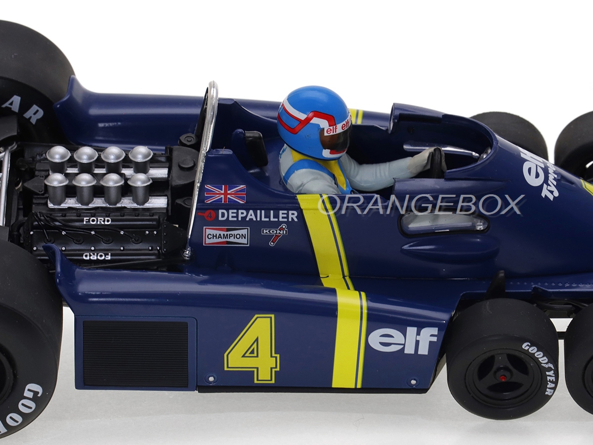 Fórmula 1 Tyrrell Ford P34-2 P. Depailler Gp Suécia 1976 1:18 MCG