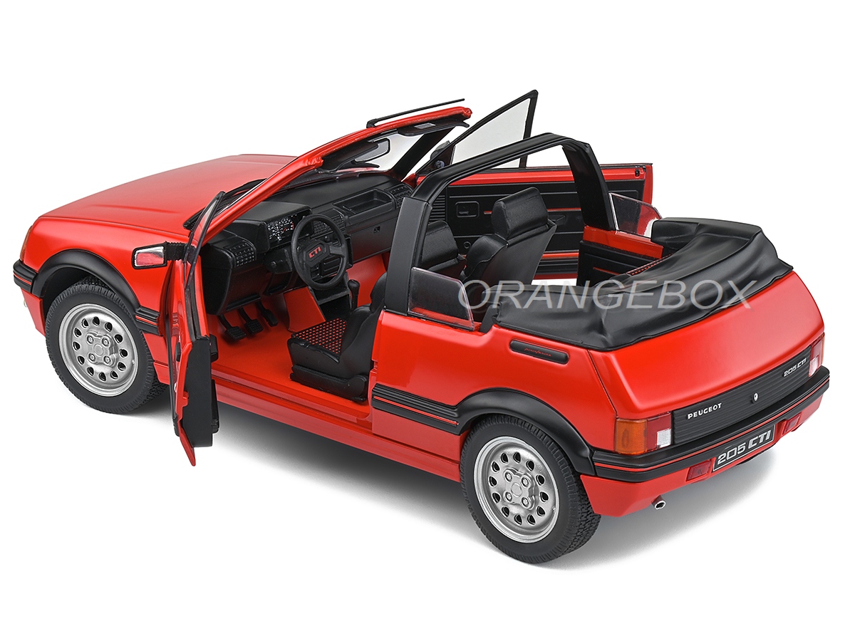 Peugeot 205 CTI 1986 1:18 Solido Vermelho - 20 anos! Loja on-line