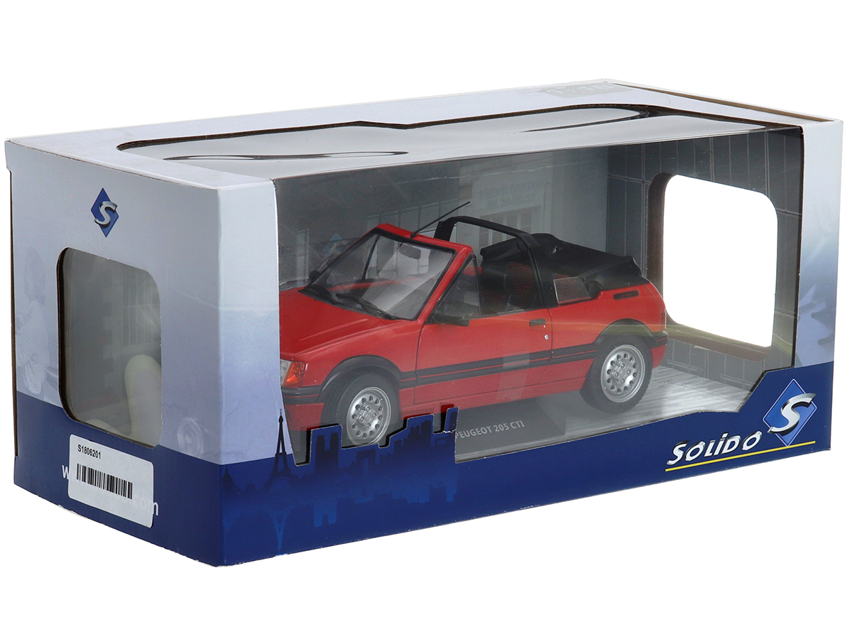 Peugeot 205 CTI 1986 1:18 Solido Vermelho - 20 anos! Loja on-line