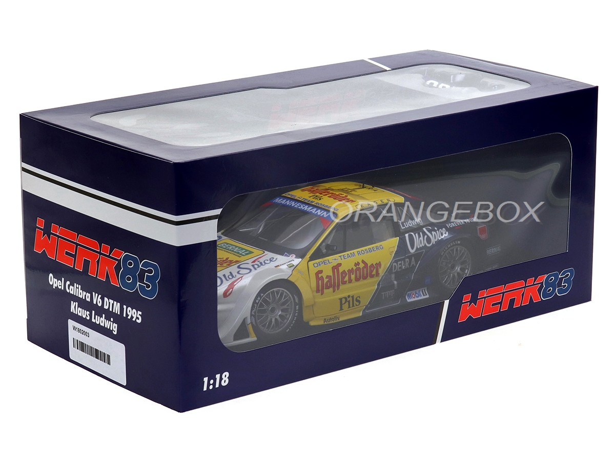 Werk83 1/18 Opel Calibra V6 4X4 DTM Hockenheim '95 K. Rosberg Diecast Model Car