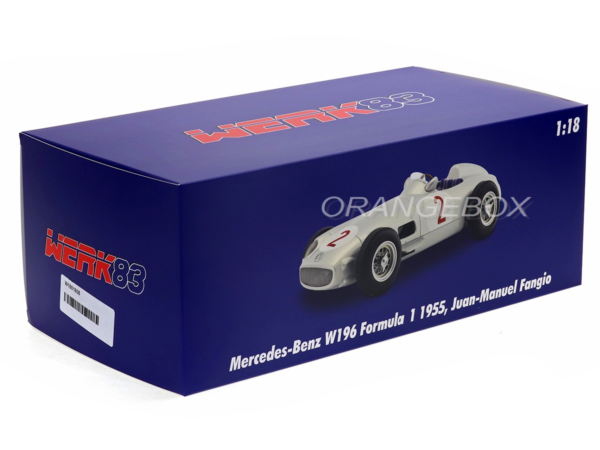 Fórmula 1 Mercedes Benz W196 J.M Fangio Campeão Mundial 1955 1:18