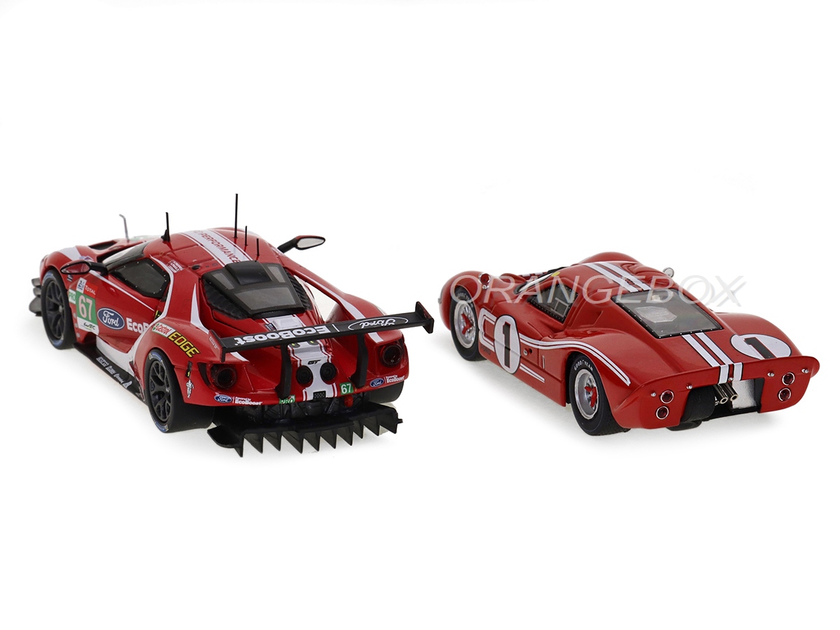 Set Ford GT40 196 + Ford GT 2019 24 Horas LeMans 1:43 Ixo Models