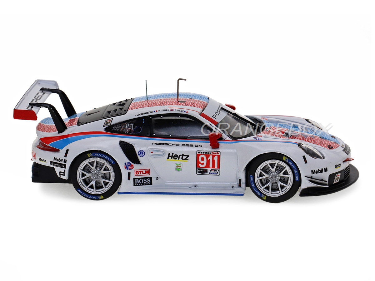ミニカー 1/43 Porsche 911 RSR-19 HubAuto Racing Porsche 911 RSR 24 Horas Daytona 2019 Porsche GT Team 1:43 Ixo
