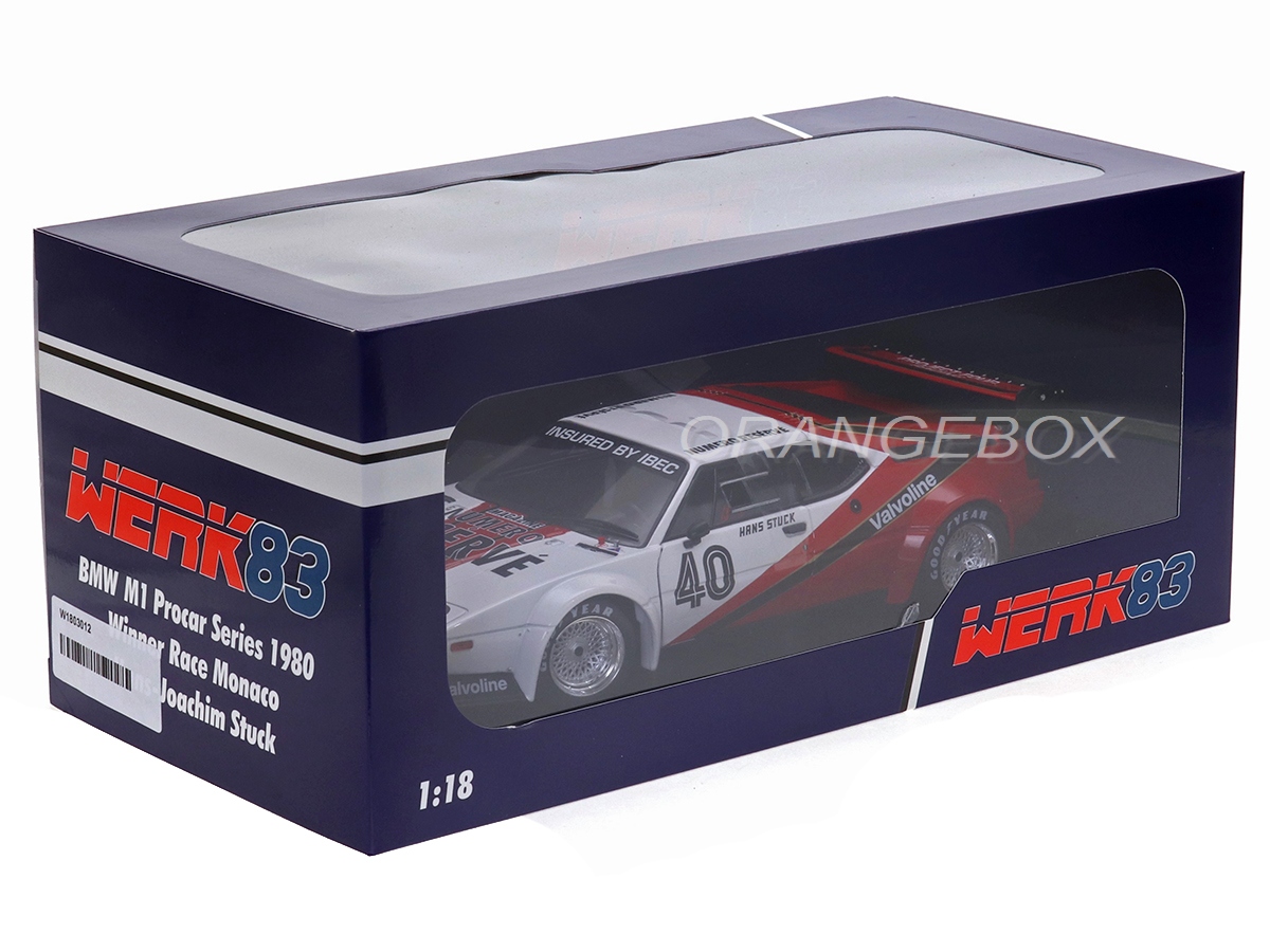 BMW M1 Procar Vencedora Vencedor Mônaco 1980 1:18 Werk83 - 20 anos
