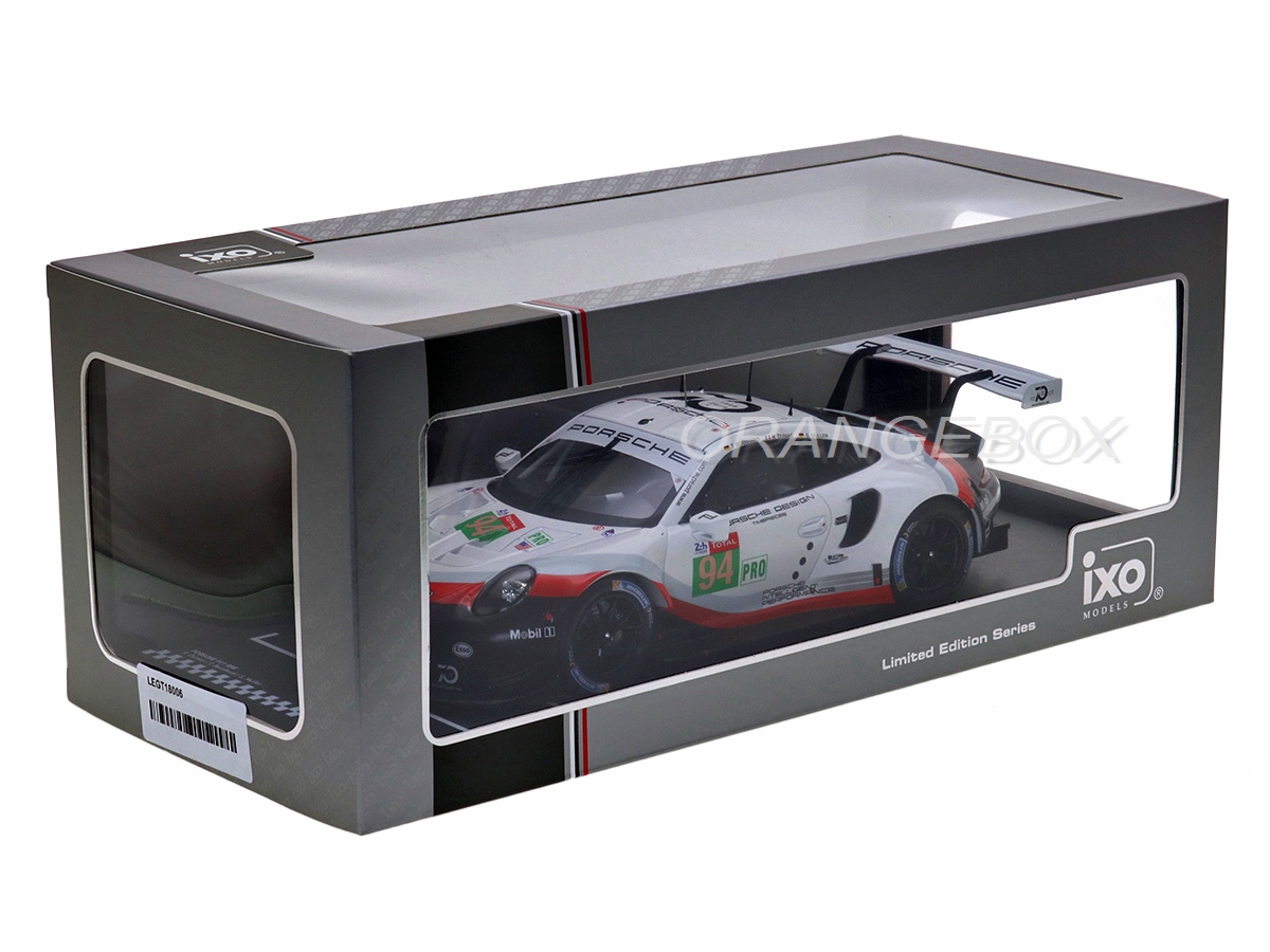Porsche 911 (991) RSR 24H LeMans 2018 1:18 Ixo Models - 20 anos