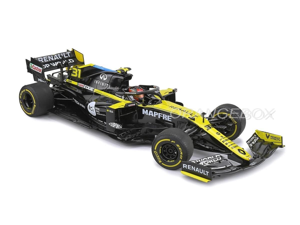 Fórmula 1 Renault R.S. 20 British Grand Prix 2020 1:18 Solido - 20