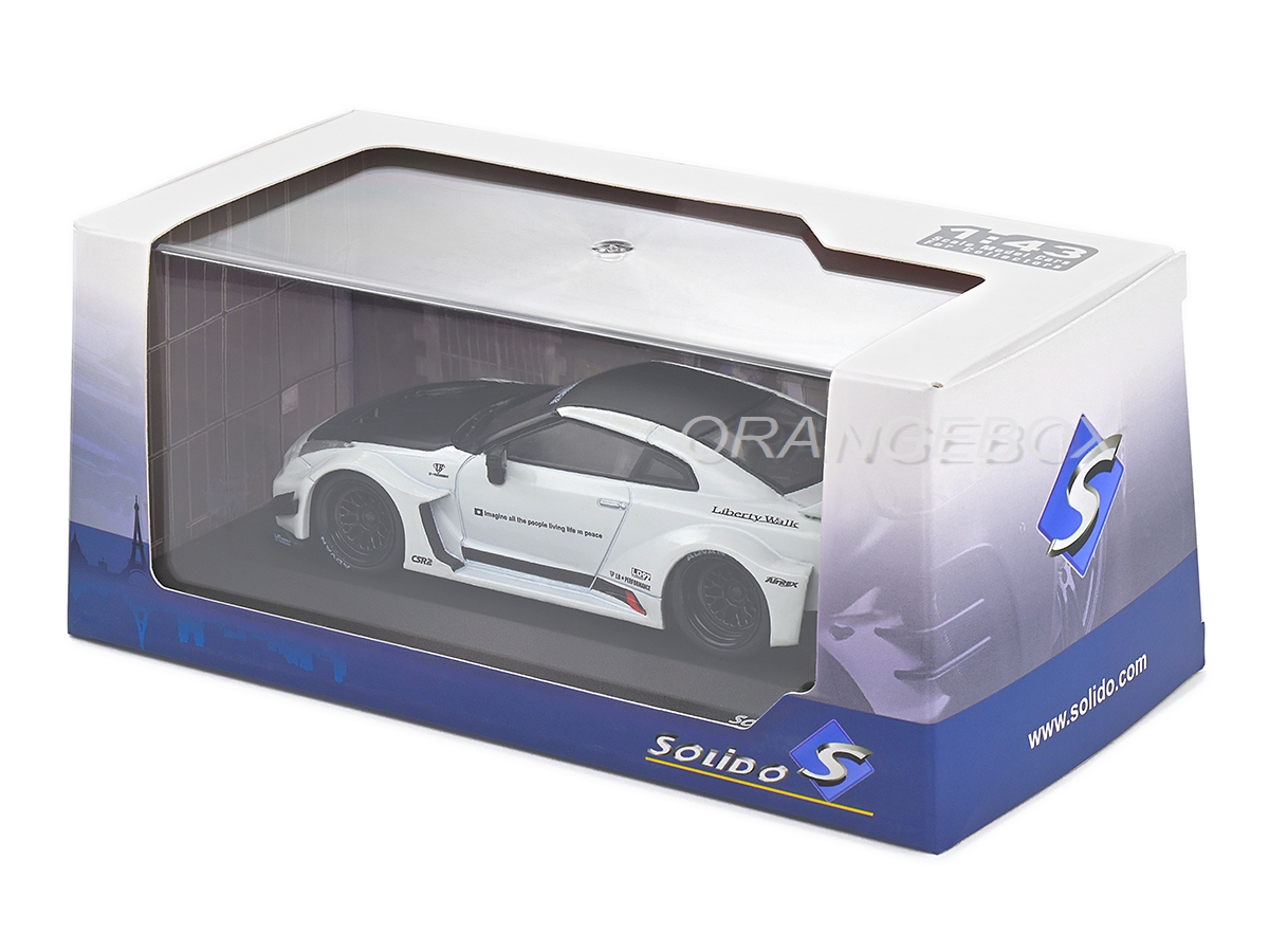 Nissan GTR R35 LB Silhouette 1:43 Solido Branco - 20 anos! Loja on