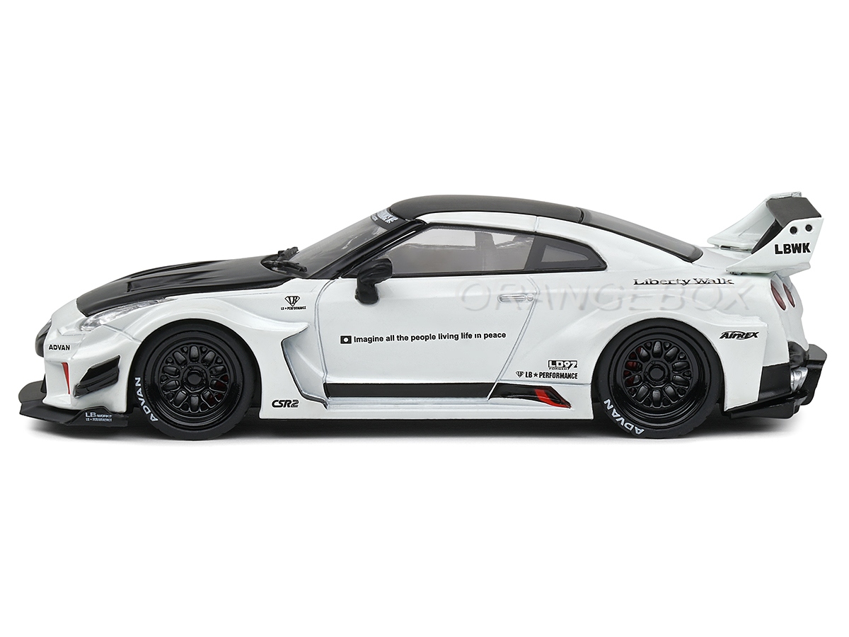 Nissan GTR R35 LB Silhouette 1:43 Solido Branco - 20 anos! Loja on