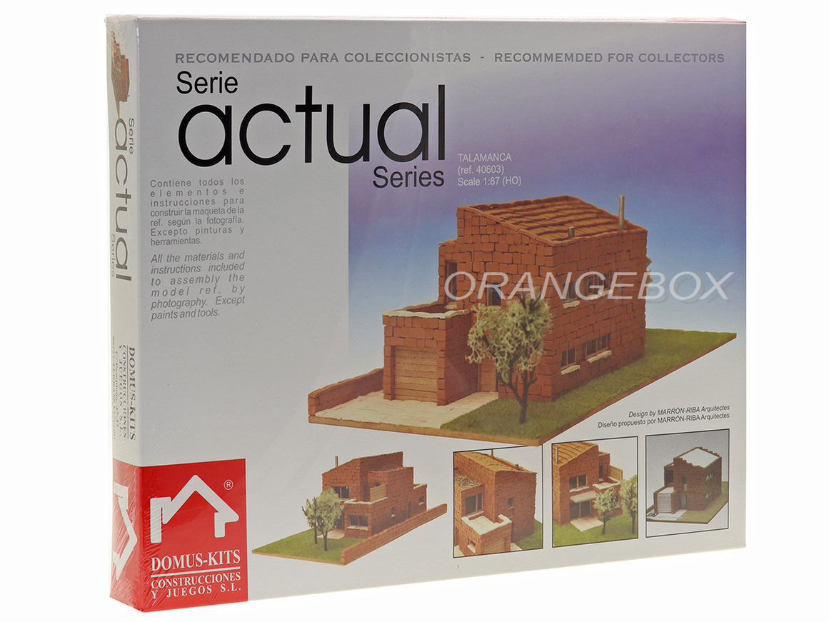 Domus – Maquette Maison Rocafort – échelle 1:87 (HO), Kit Complet Avec Base, Végétation Et Matériaux Naturels
